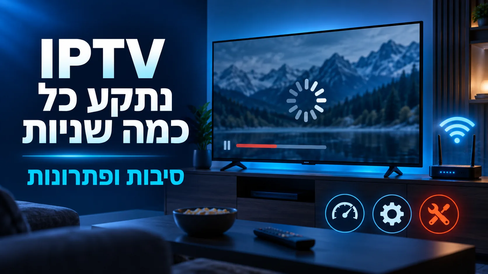IPTV נתקע כל כמה שניות: סיבות ופתרונות